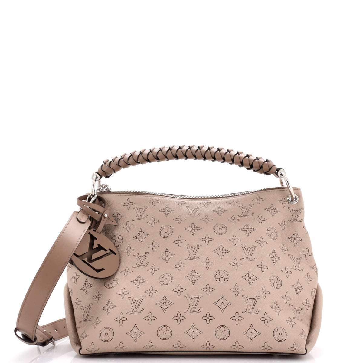 Louis Vuitton Braided Handle Beaubourg Hobo Mahina Leather MM