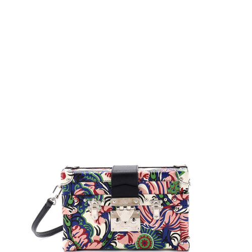 Petite Malle Handbag Printed Leather