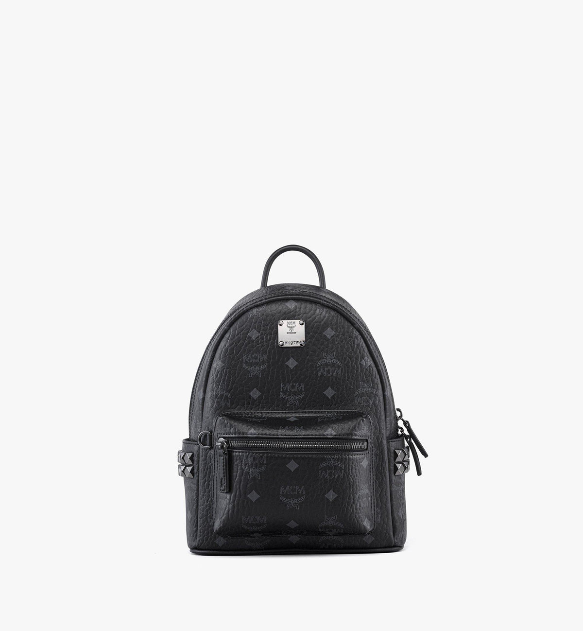 MCM Stark Side Studs Backpack In Visetos