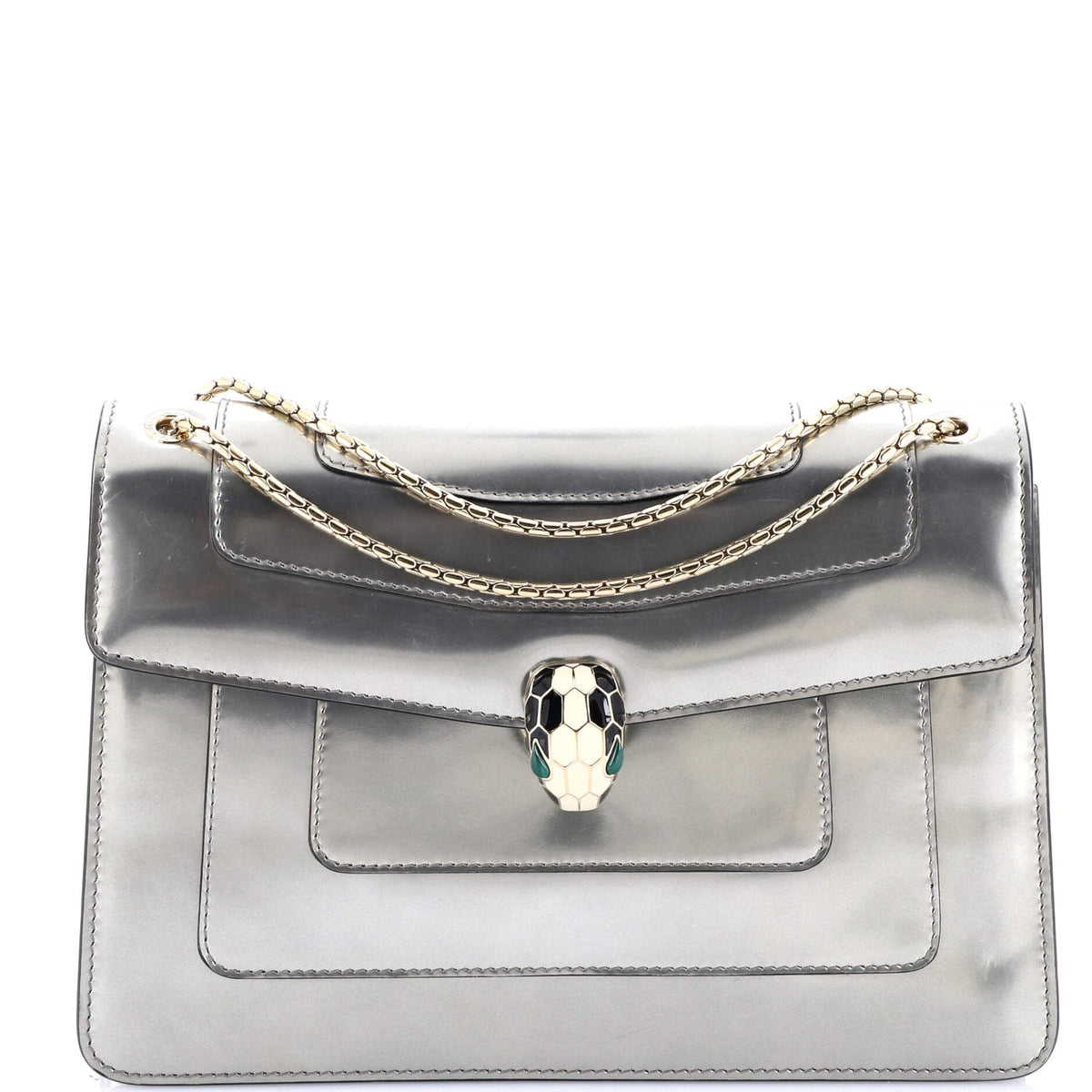 Bvlgari BVLGARI Serpenti Forever Shoulder Bag Patent Medium