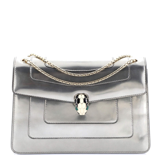 BVLGARI Serpenti Forever Shoulder Bag Patent Medium