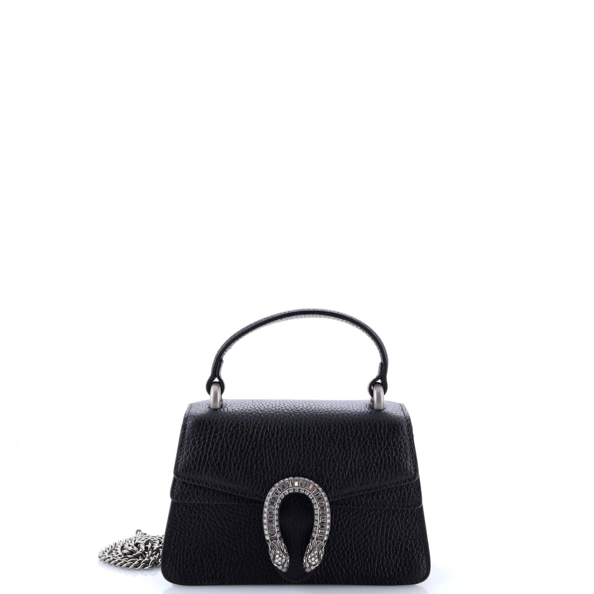 Gucci GUCCI Dionysus Top Handle Bag Leather with Crystals Mini