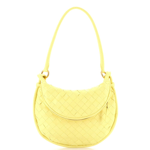 Gemelli Shoulder Bag Intrecciato Leather Small