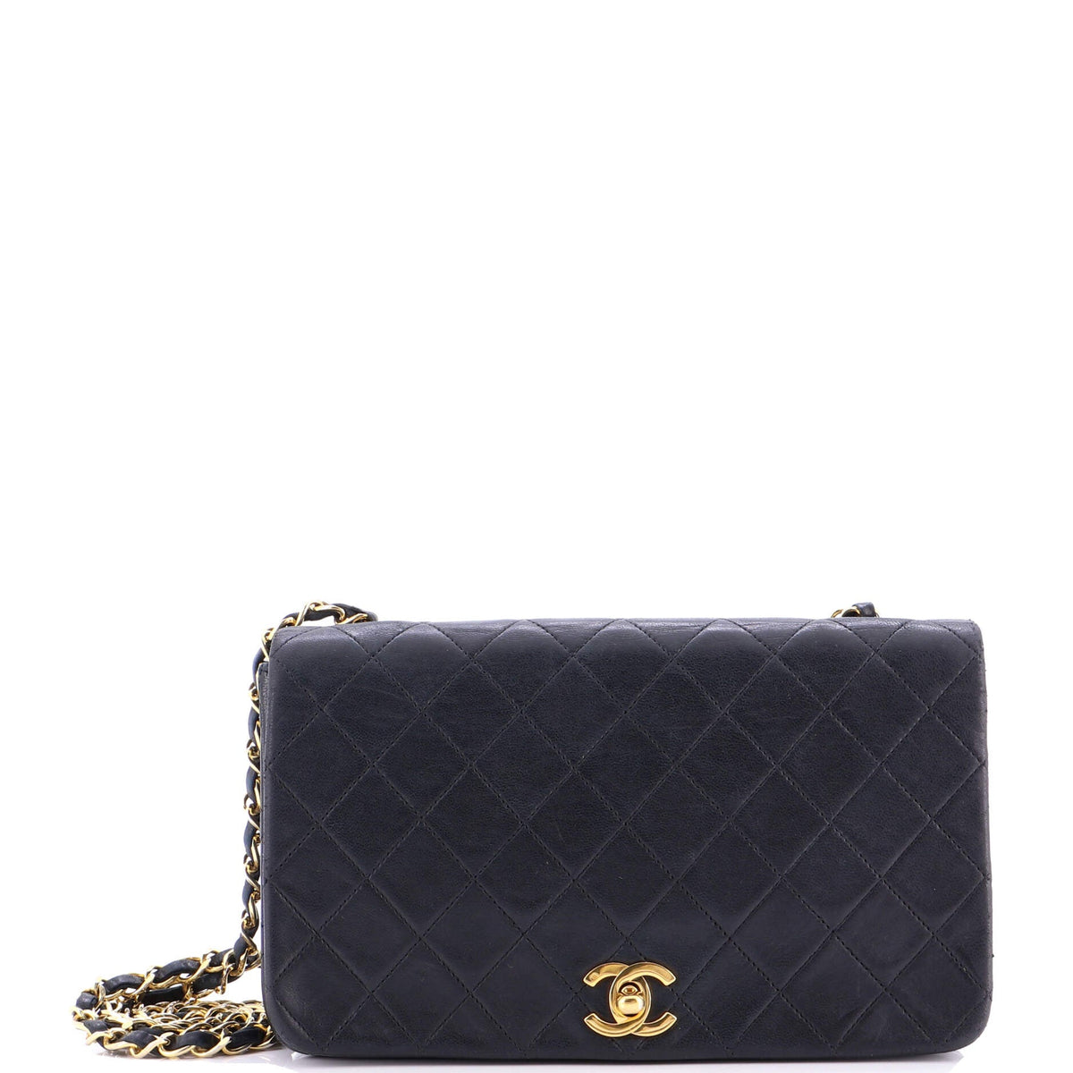 Chanel CHANEL Vintage Full Flap Bag Quilted Lambskin Medium