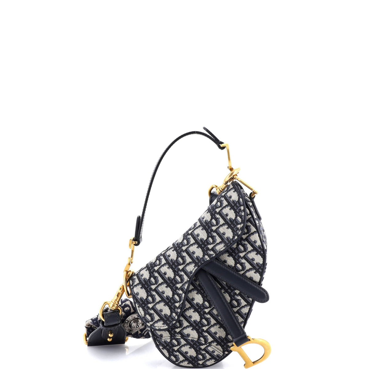 Christian Dior Saddle Handbag Oblique Canvas Mini