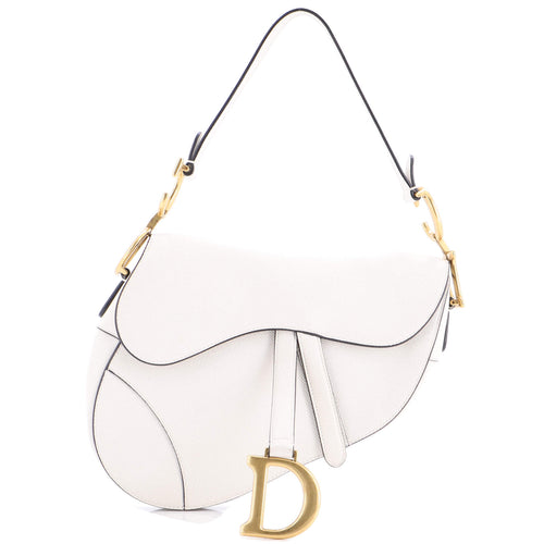 Saddle Handbag Leather Medium