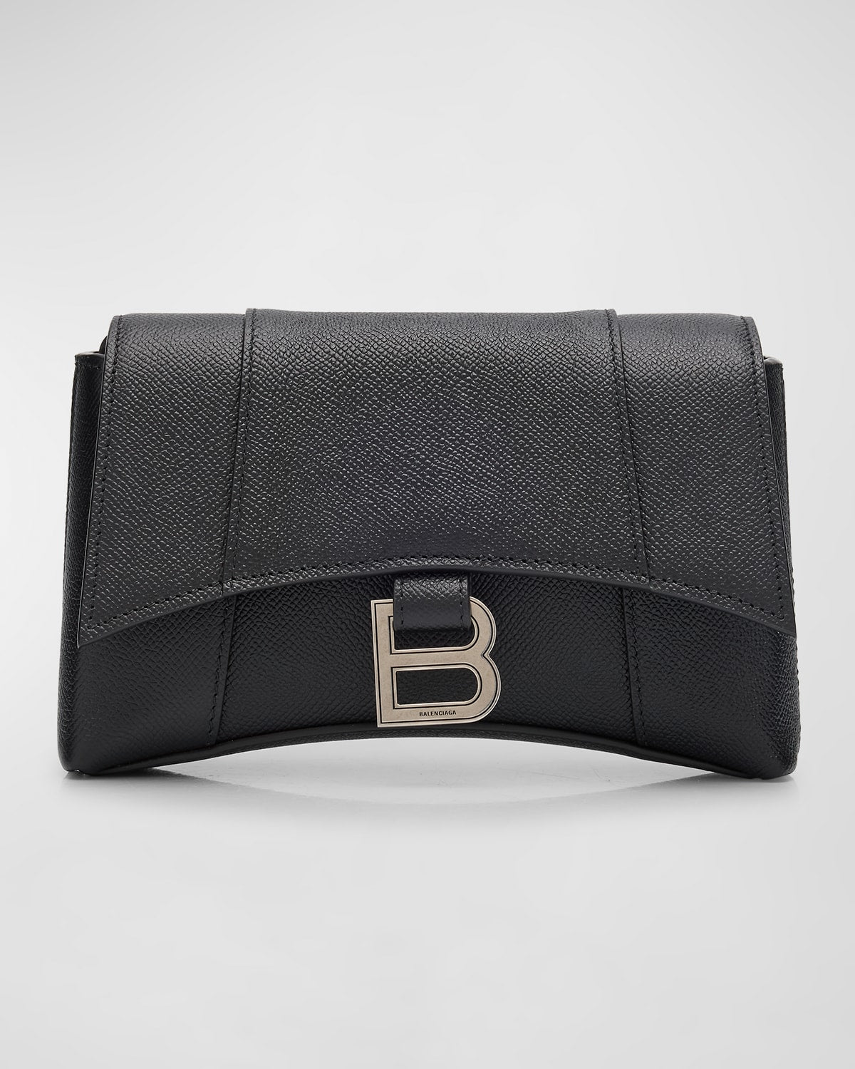 Balenciaga Men's Downtown B-Logo Leather Crossbody Bag