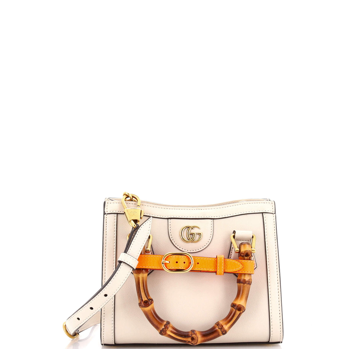 Gucci GUCCI Diana NM Bamboo Handle Tote Leather Mini