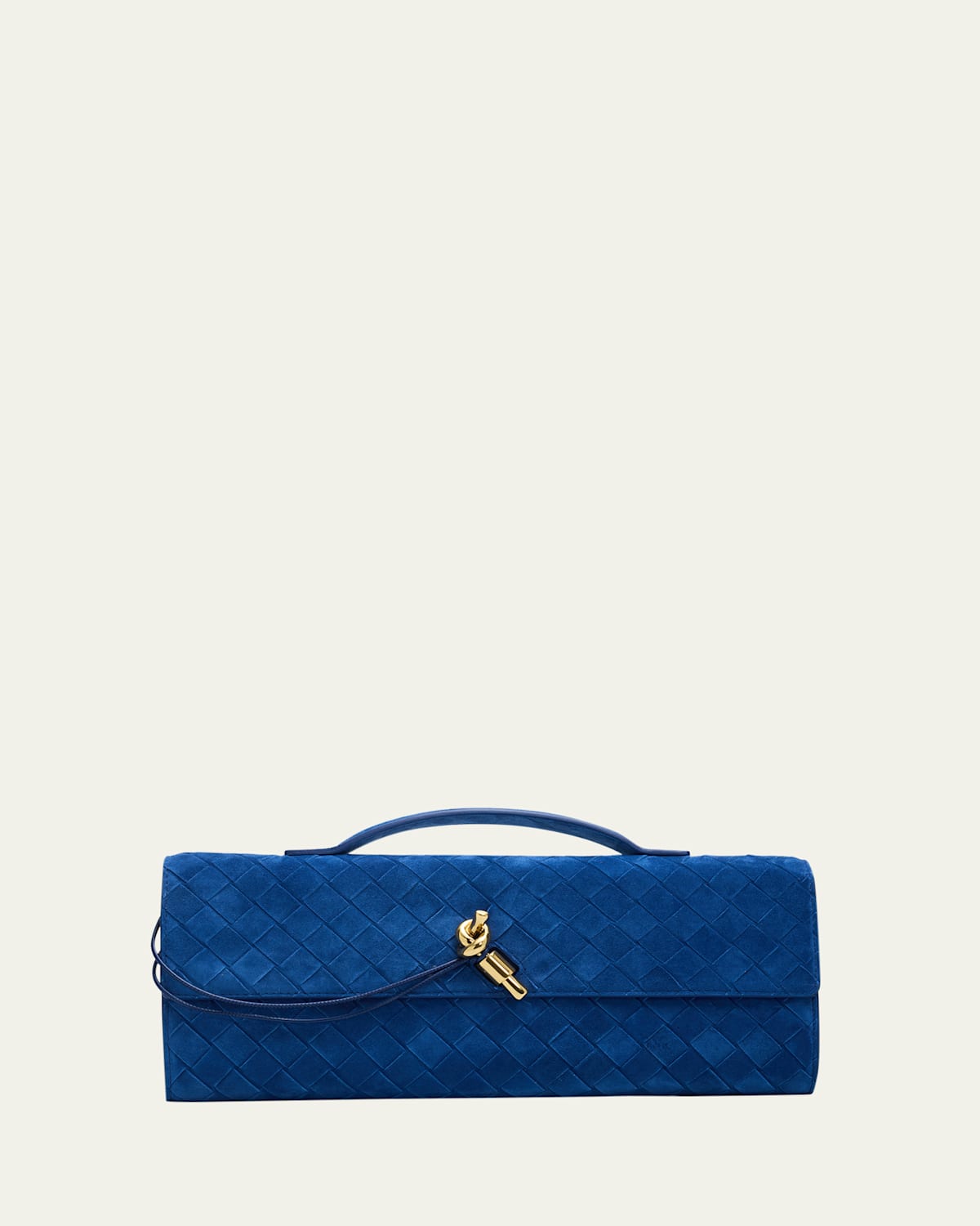 Bottega Veneta Andiamo Leather Clutch Bag