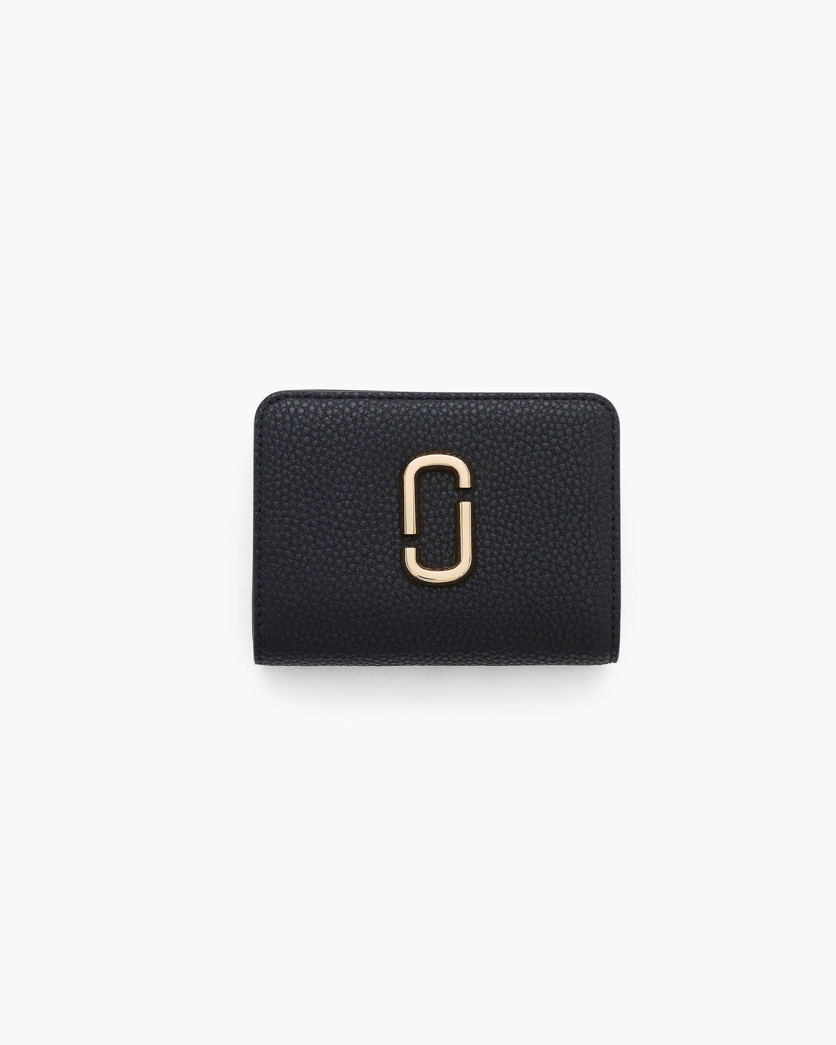 Marc Jacobs Marc Jacobs The Pebble J Marc Mini Compact Wallet in Black