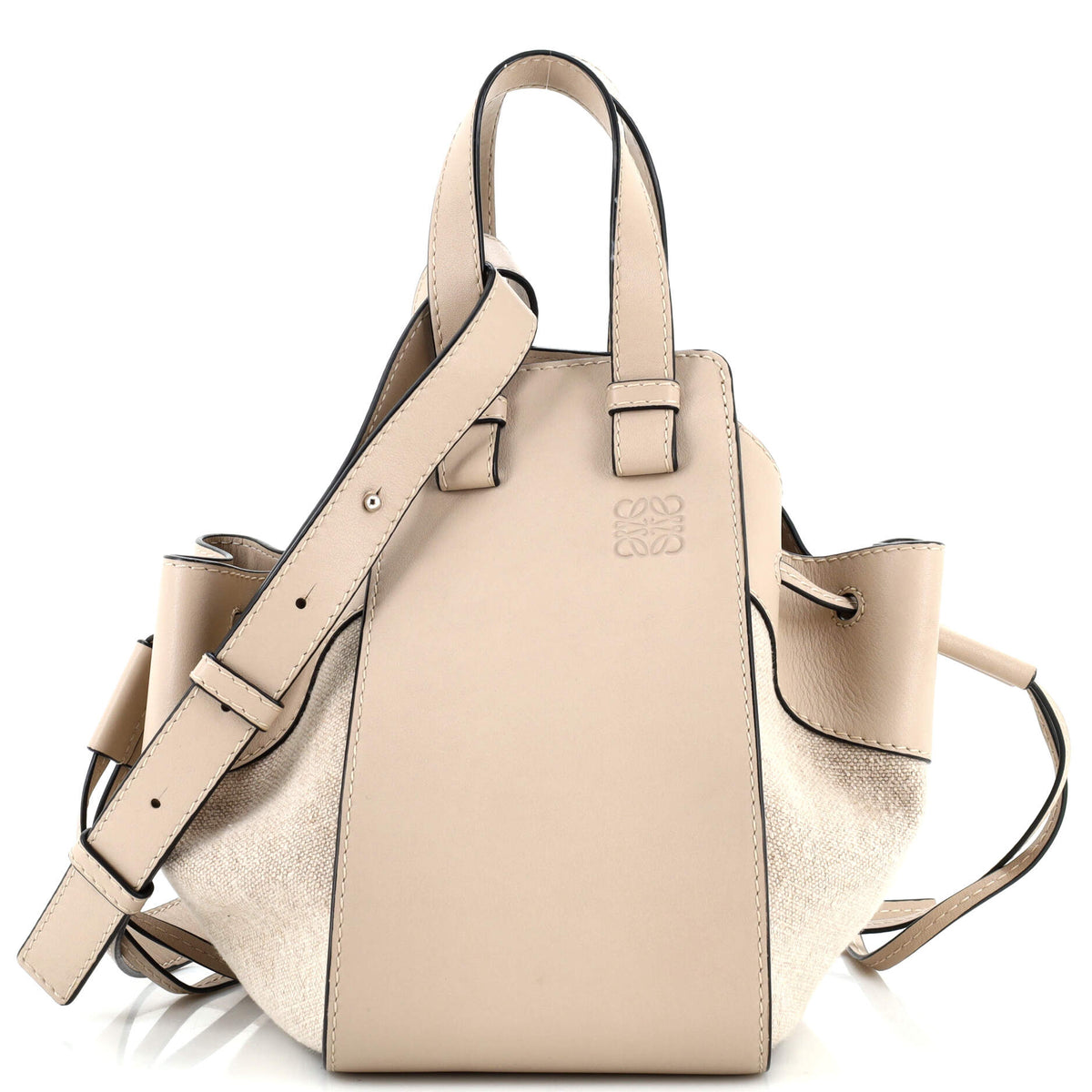 Loewe LOEWE Hammock Bag Leather and Canvas Small