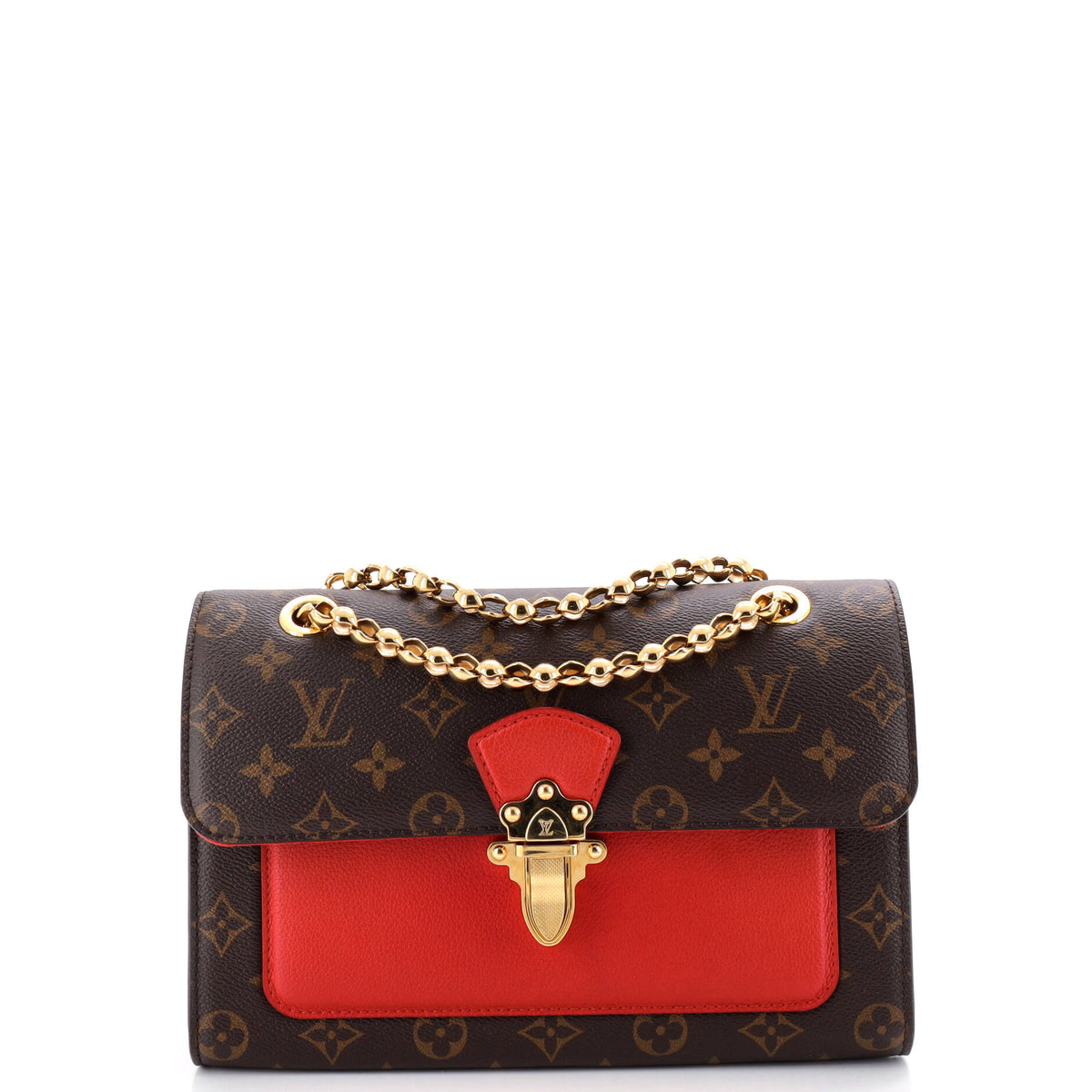 Louis Vuitton Victoire Handbag Monogram Canvas and Leather