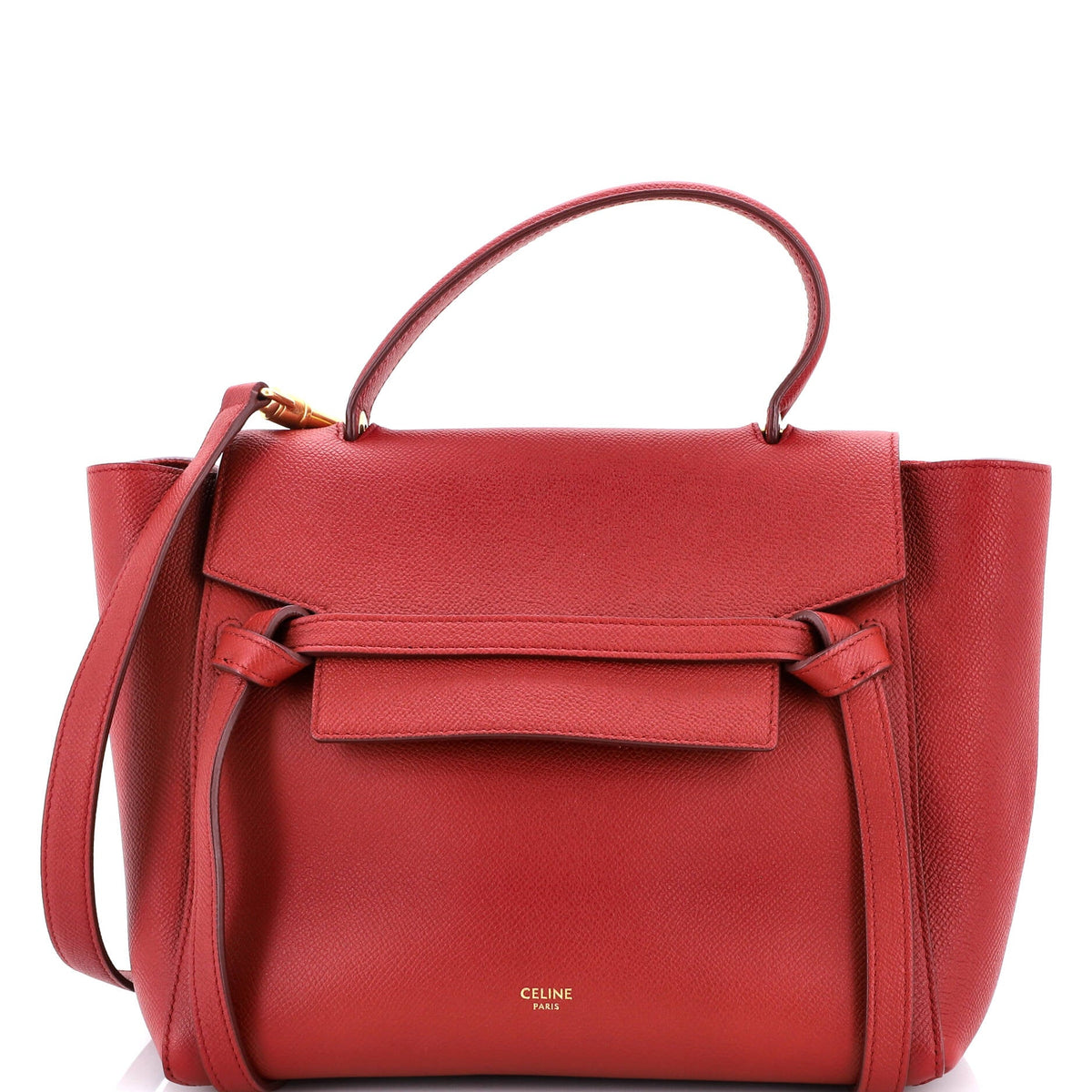 Celine CELINE Belt Bag Textured Leather Micro