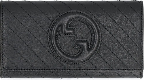 Women's Blondie Continental Wallet In Leather in Black | 760302AACP7 Color 1000