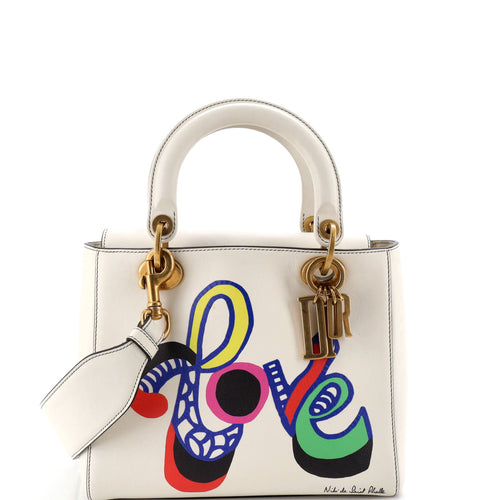 Supple Lady Dior Bag Limited Edition Niki de Saint Phalle Printed Leather Medium