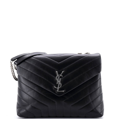 Loulou Shoulder Bag Matelasse Chevron Leather Medium