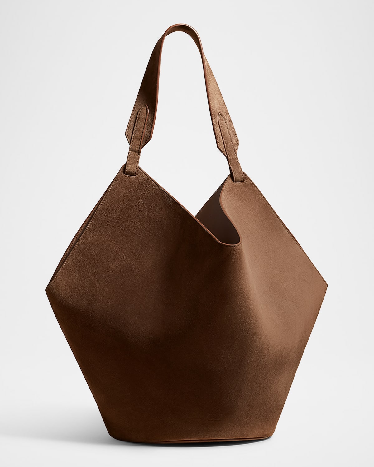 Khaite Lotus Medium Calfskin Suede Tote Bag