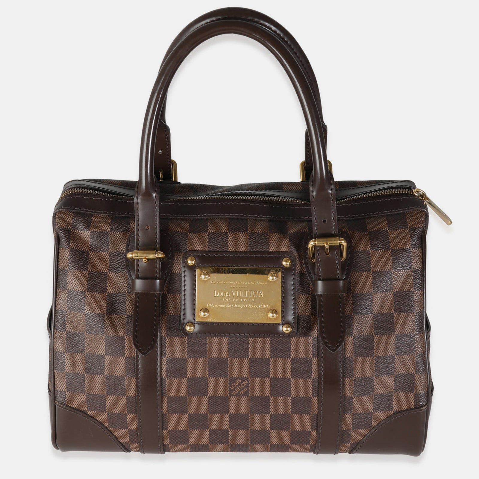 Louis Vuitton Berkeley Umhängetasche aus Damier Ebene Canvas in Braun