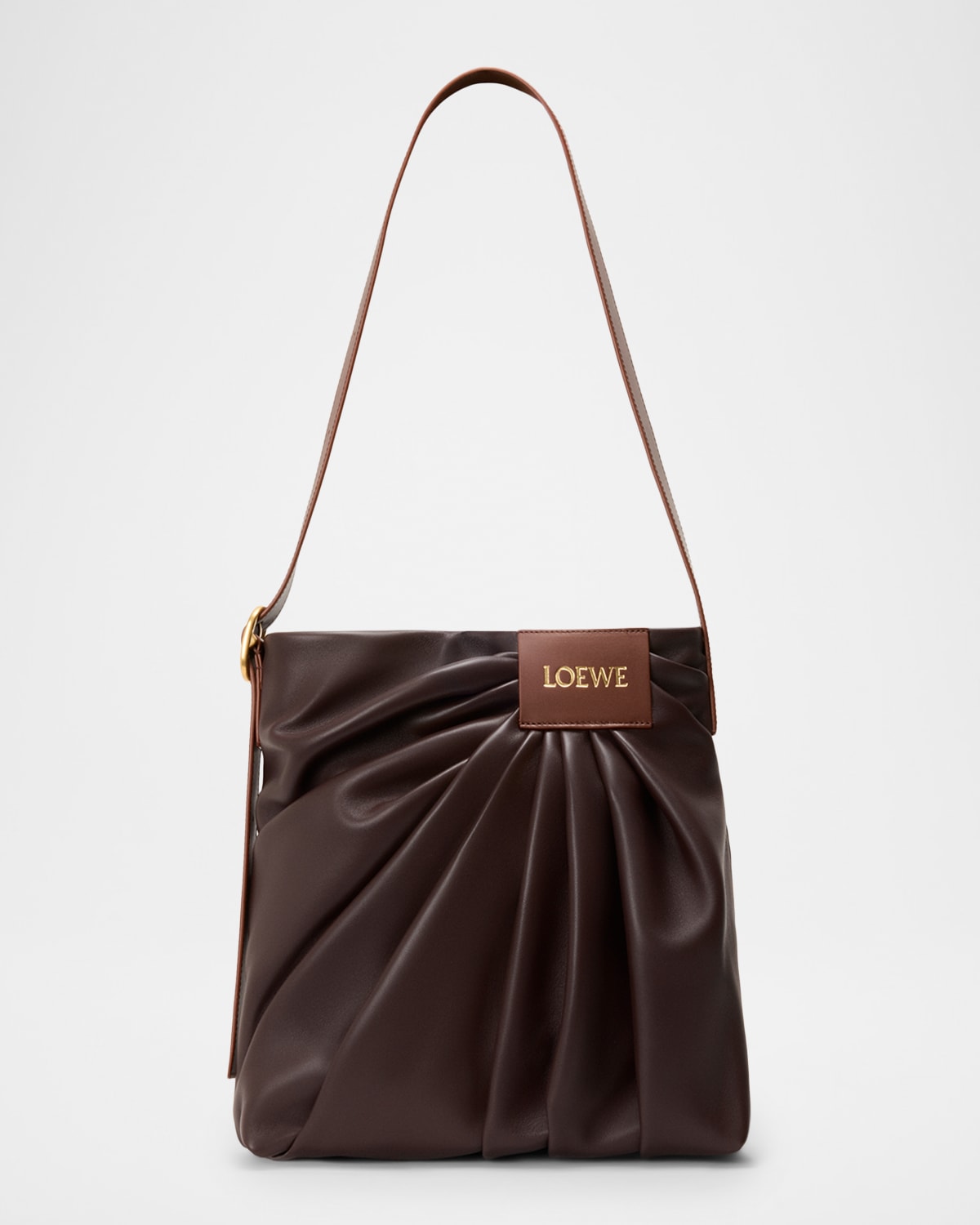 Loewe Pleated Tote Bag in Leather