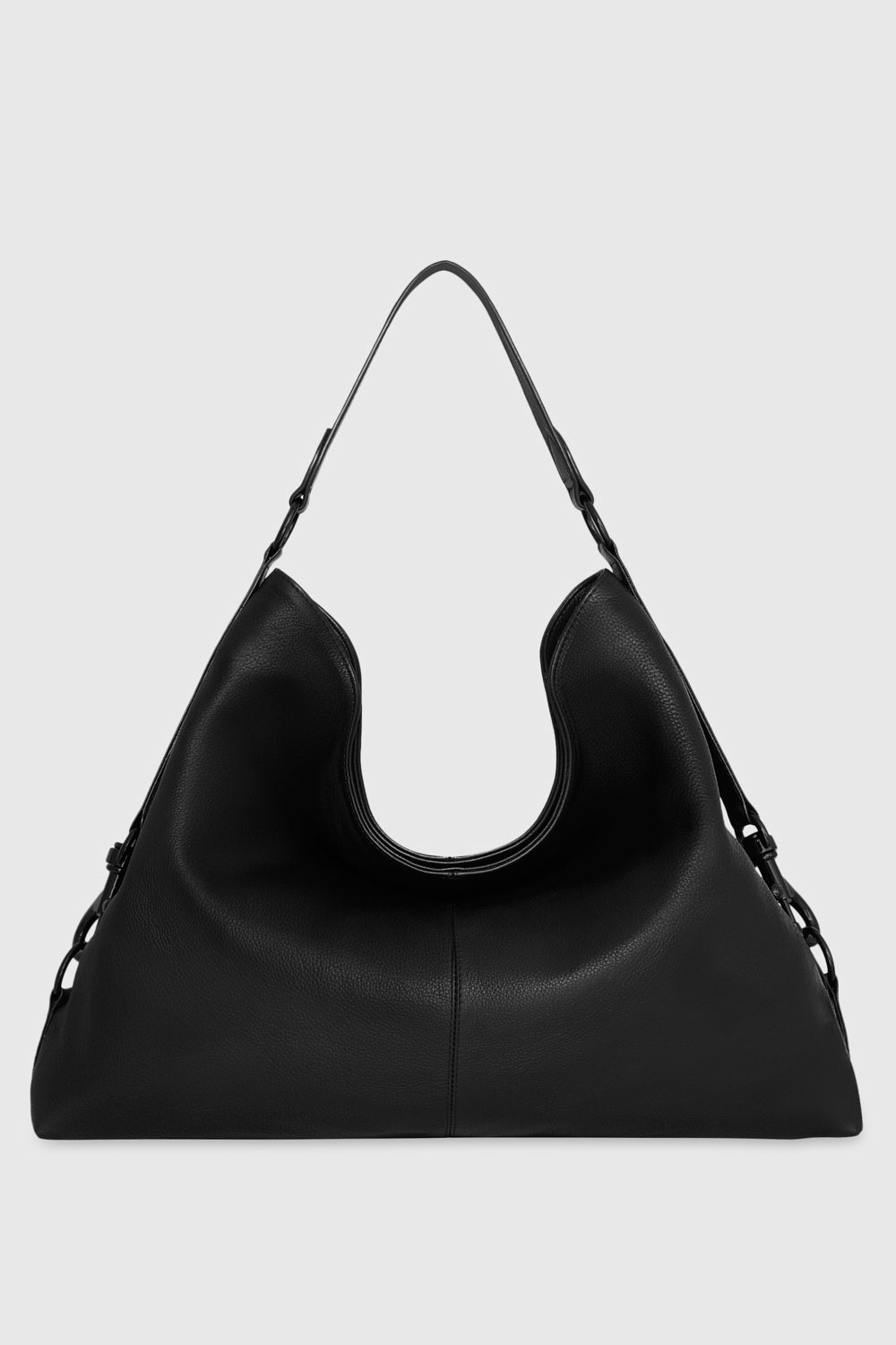 Rebecca Minkoff Large Buckle Hobo Bag In Black