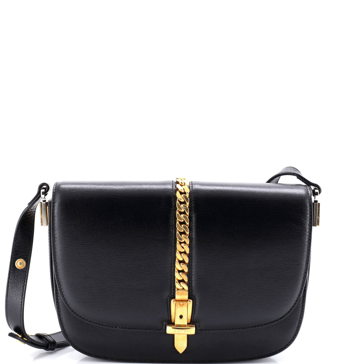 Gucci GUCCI Sylvie 1969 Shoulder Bag Leather Small
