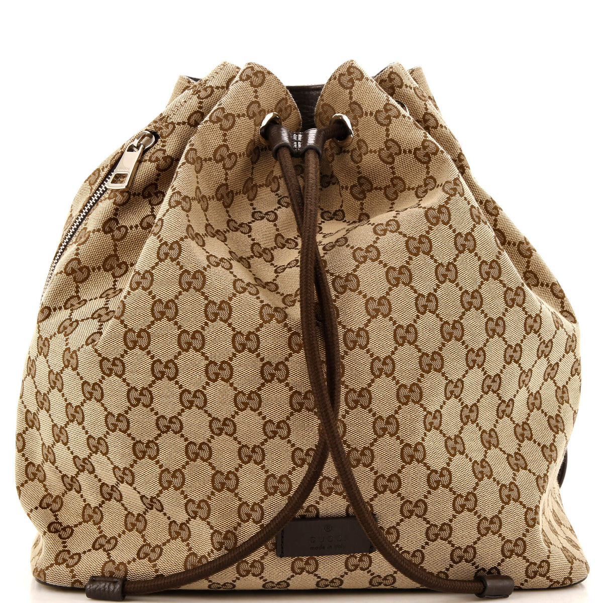 Gucci GUCCI Drawstring Backpack GG Canvas Medium