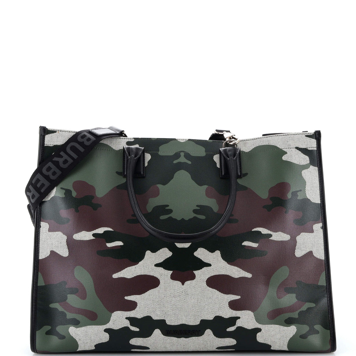 Burberry Denny Tote Printed Coated Canvas Large