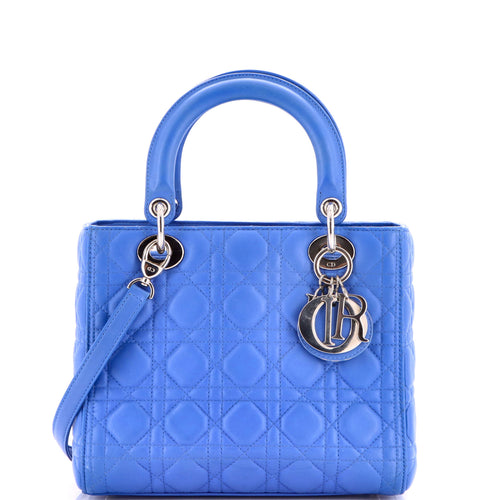 Lady Dior Bag Cannage Quilt Lambskin Medium