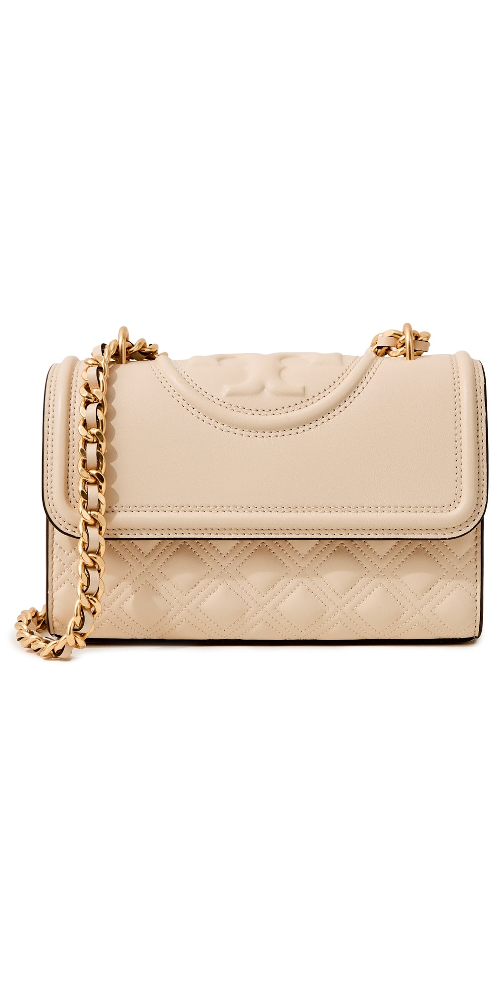 Tory Burch Small Fleming Convertible Shoulder Bag New Cream One Size