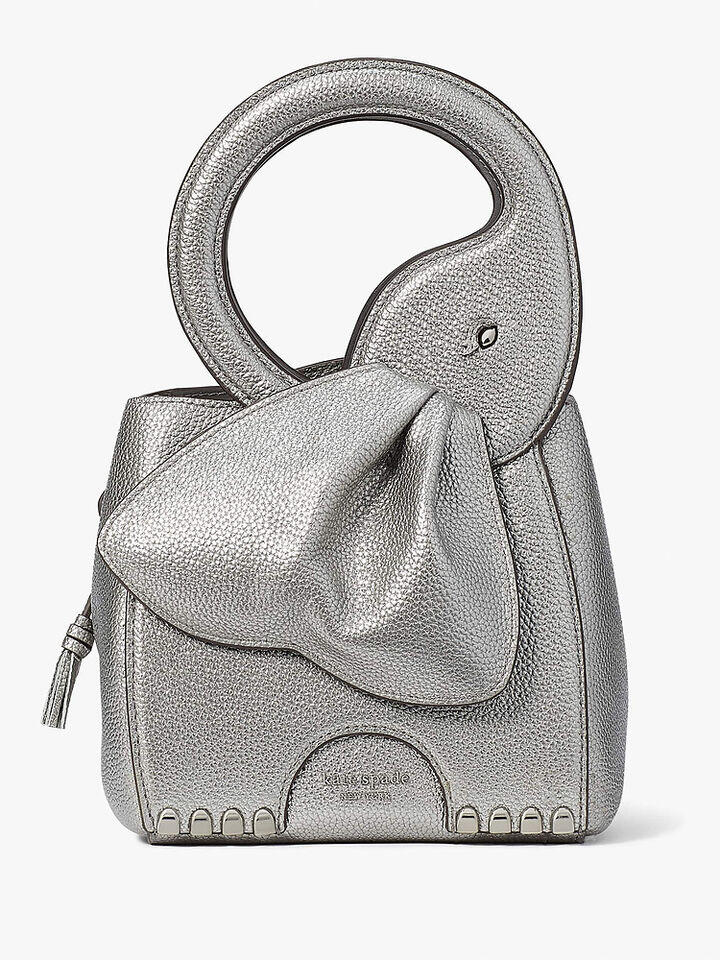 Kate Spade Au Ellie Metallic 3D Elephant Top-Handle Bag