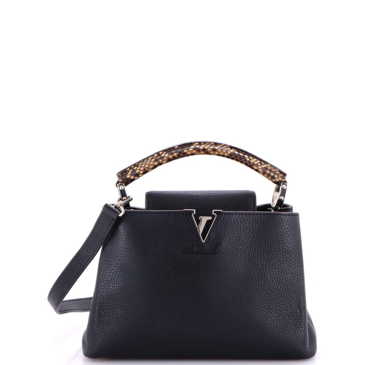 Louis Vuitton Capucines Bag Leather with Snakeskin BB