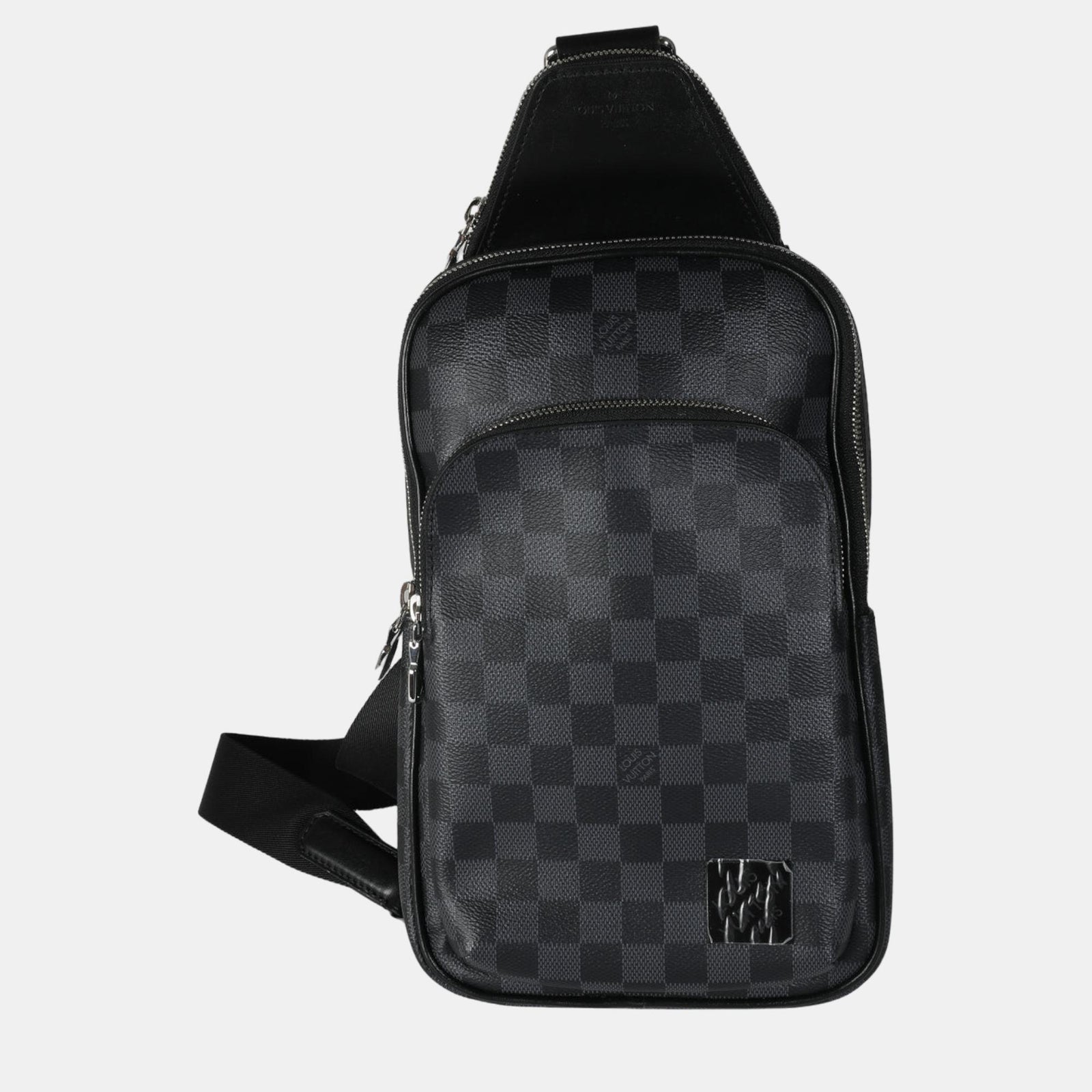 Louis Vuitton Sac à bandoulière Avenue en toile noire Damier Ebene