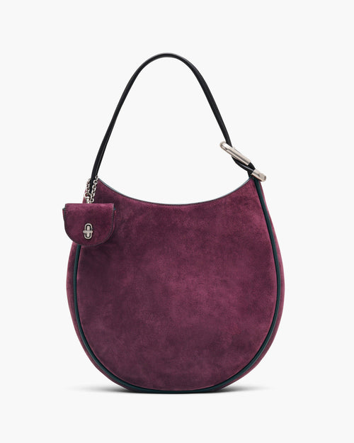 Marc Jacobs The Suede Large Dual Hobo Bag in Dark Plum