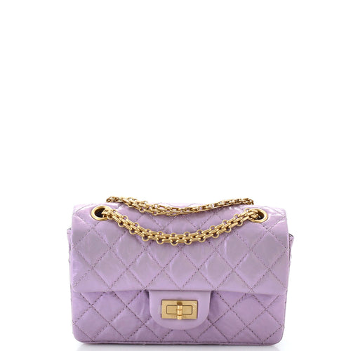 CHANEL Reissue 2.55 Flap Bag Quilted Aged Calfskin Mini