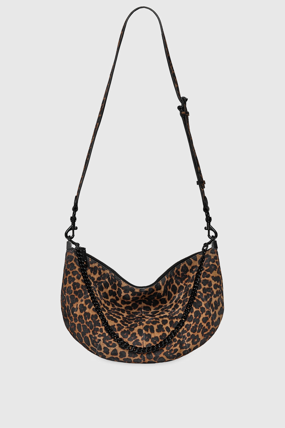 Rebecca Minkoff Zip Around Crossbody Bag In Leopard
