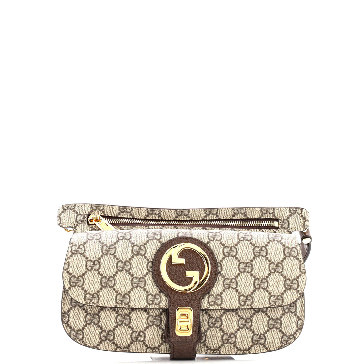 Gucci GUCCI Blondie Flap Pocket Belt bag GG Coated Canvas