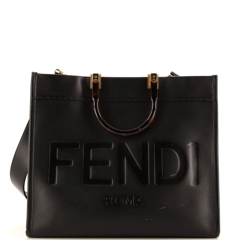 FENDI Sunshine Shopper Tote Leather Medium