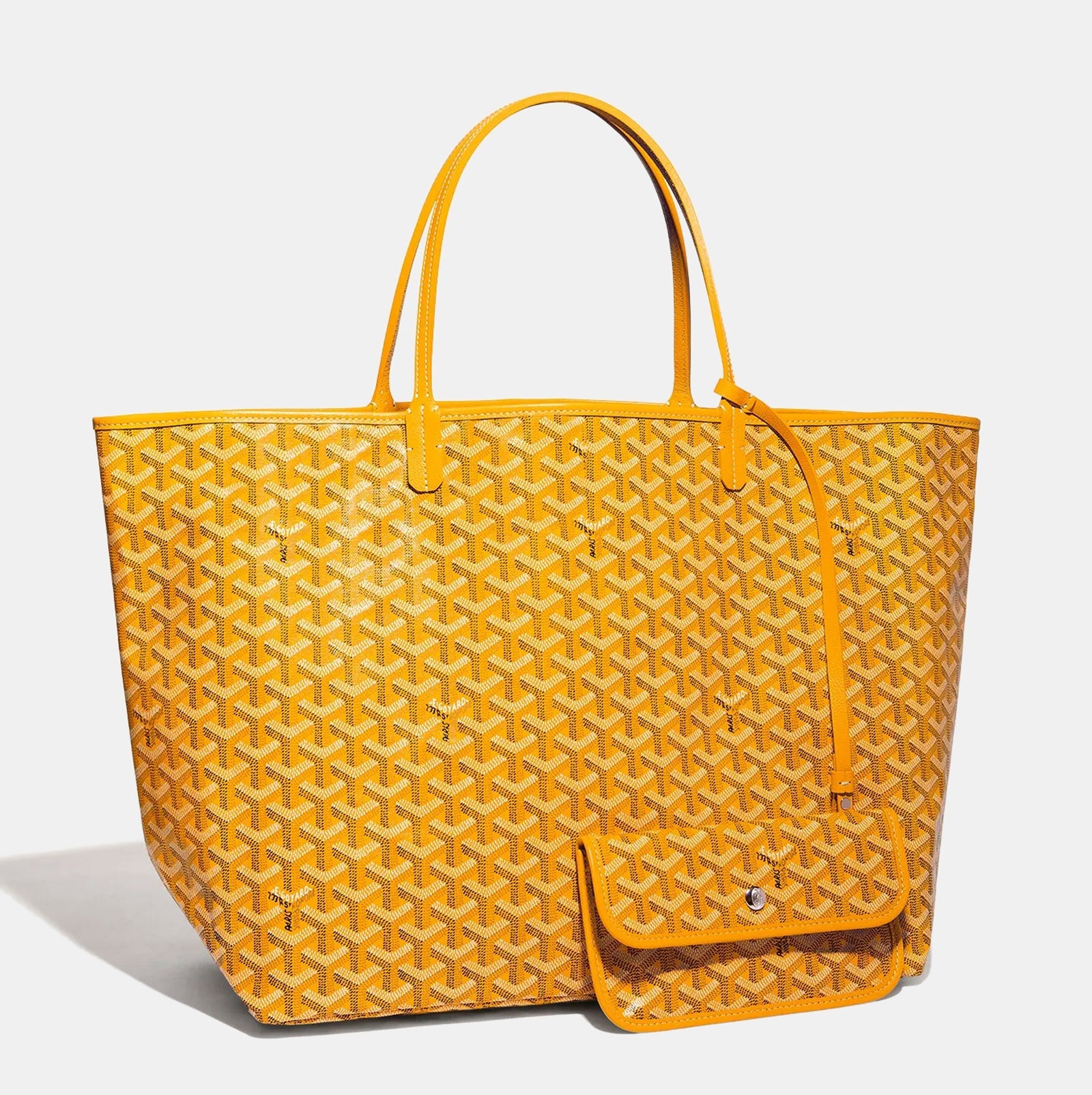 Goyard Yellow Goyardine Coated Canvas and Leather Saint Louis GM Tote