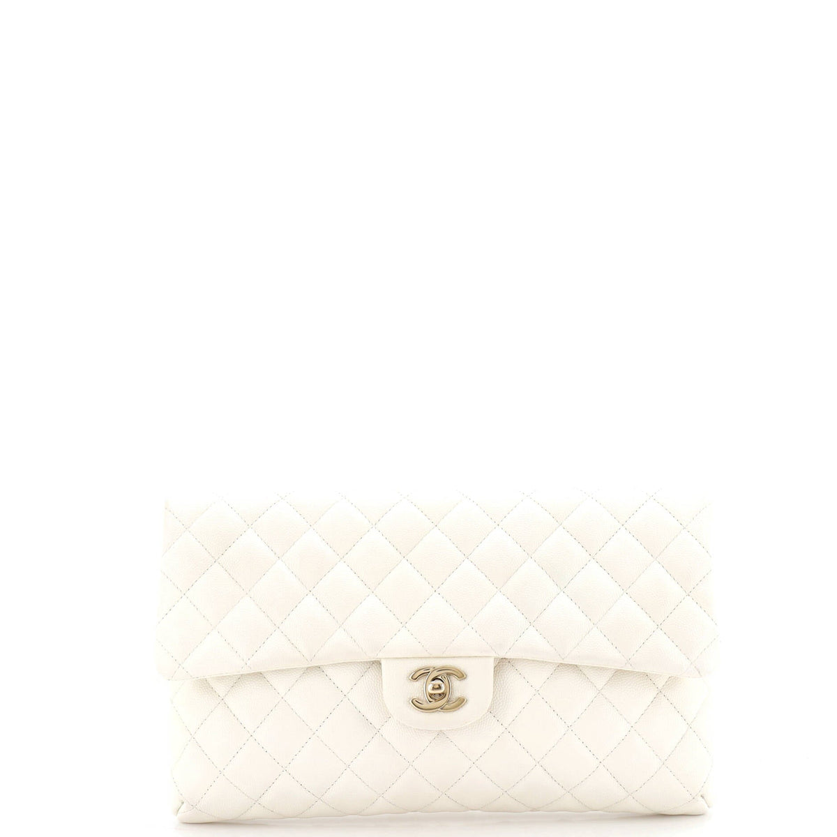 Chanel CHANEL Classic Flap Clutch Quilted Caviar