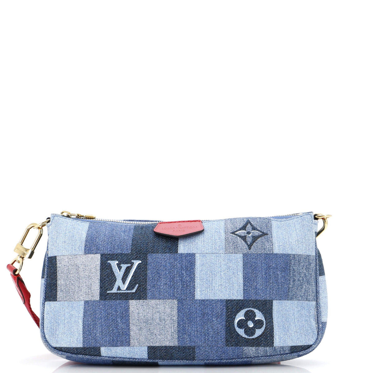 Louis Vuitton Multi Pochette Accessoires Damier and Monogram Patchwork Denim