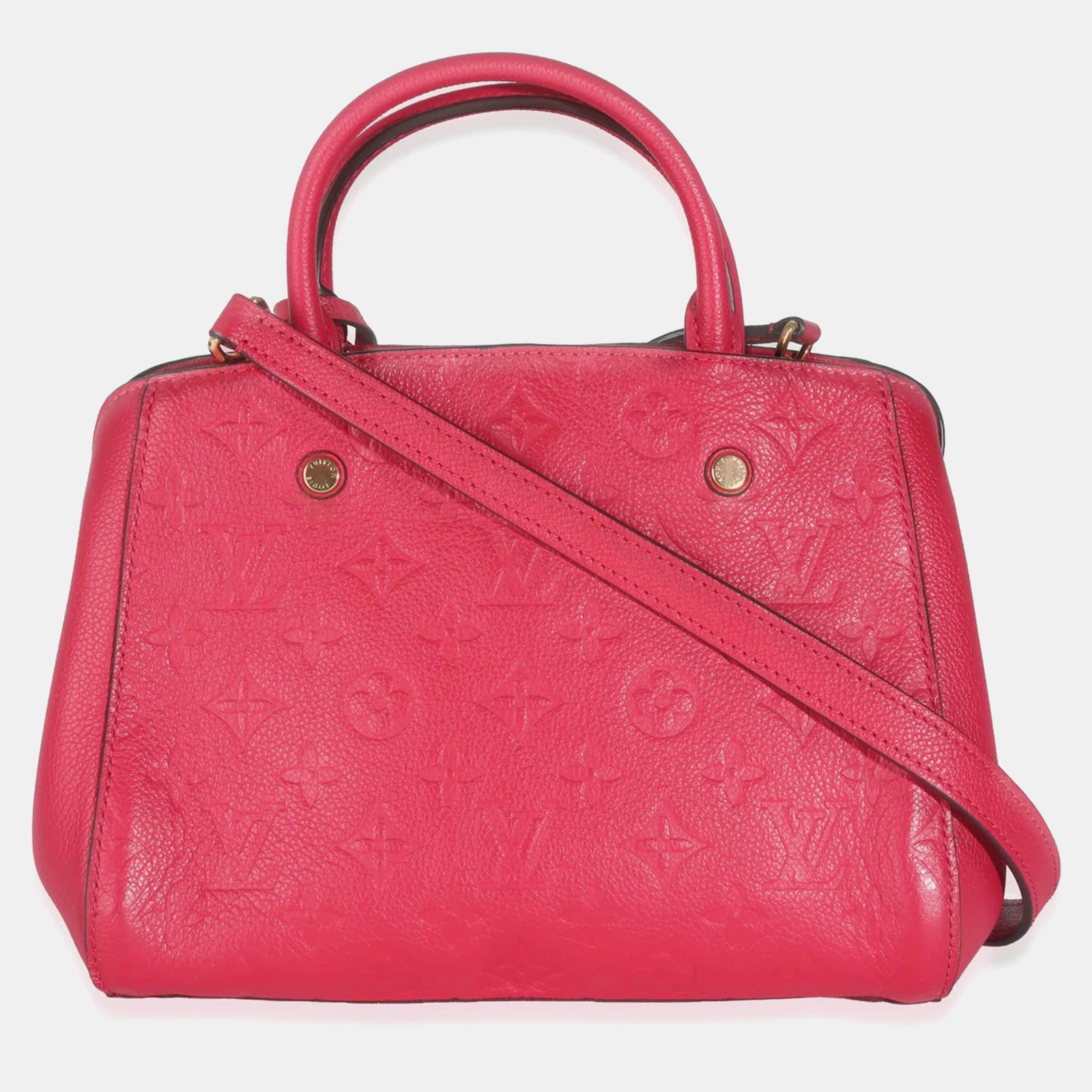 Louis Vuitton BB-Tasche „Dahlia Monogram Empreinte Montaigne“.