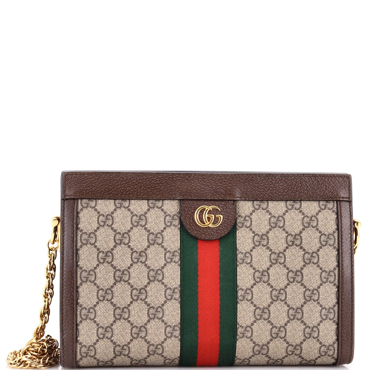 Gucci GUCCI Ophidia Chain Shoulder Bag GG Coated Canvas Small