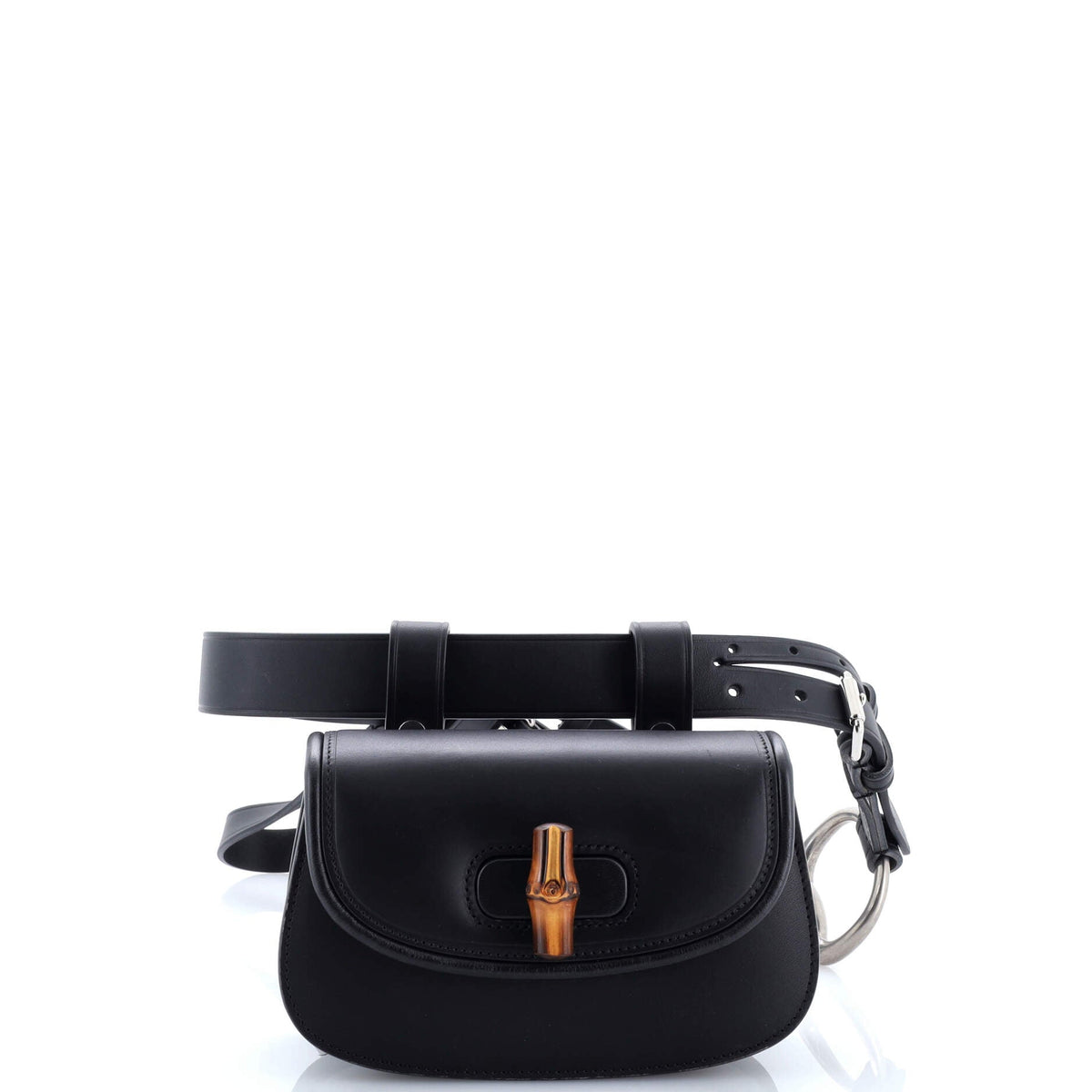 Gucci GUCCI Bamboo 1947 Belt Bag Leather Mini