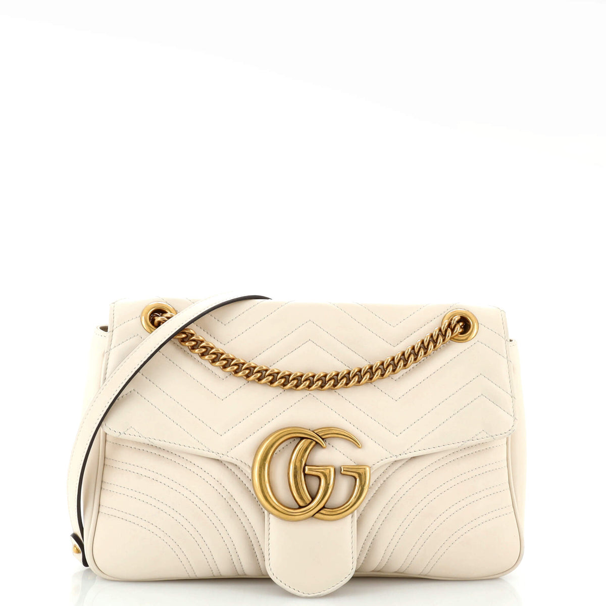 Gucci GUCCI GG Marmont Flap Bag Matelasse Leather Medium