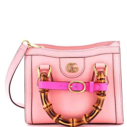 GUCCI Diana NM Bamboo Handle Tote Leather Mini
