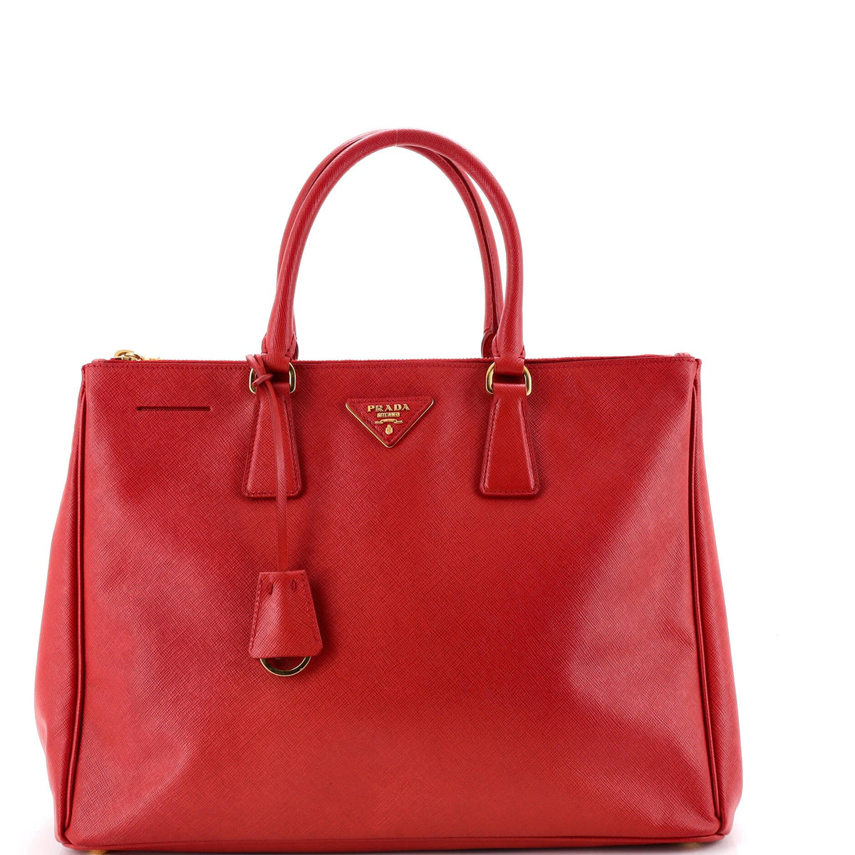 Prada PRADA Double Zip Lux Tote Saffiano Leather Large