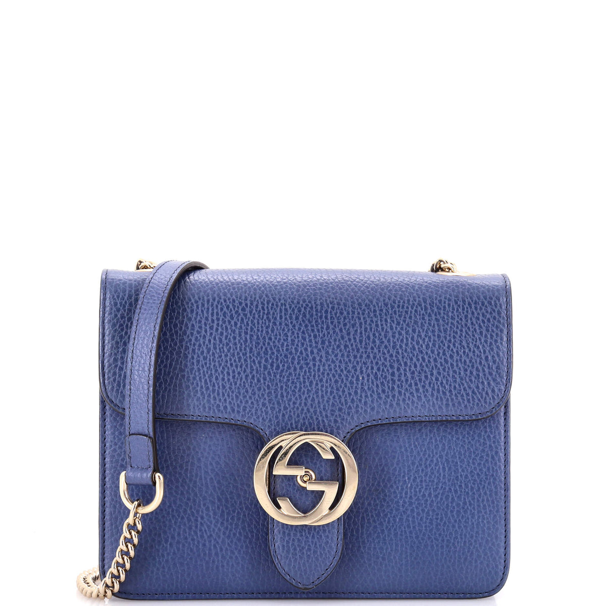 Gucci GUCCI Interlocking Shoulder Bag Leather Small