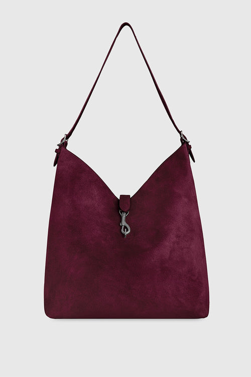 Megan Hobo Bag In Mulberry