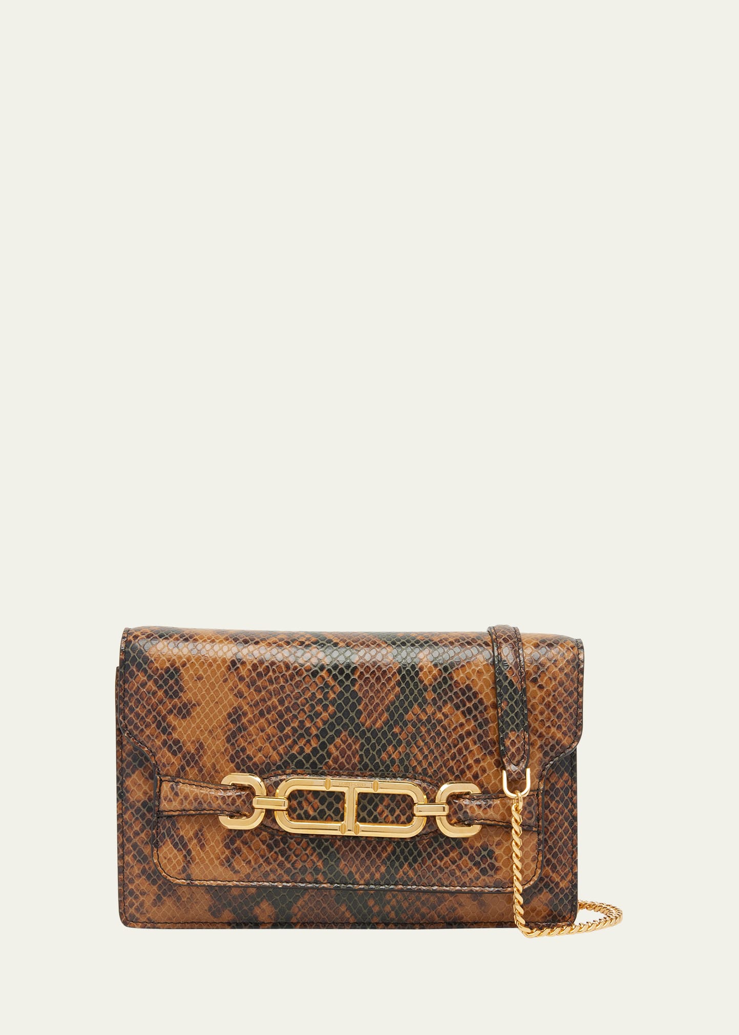 Tom Ford Whitney Small Python-Print Shoulder Bag