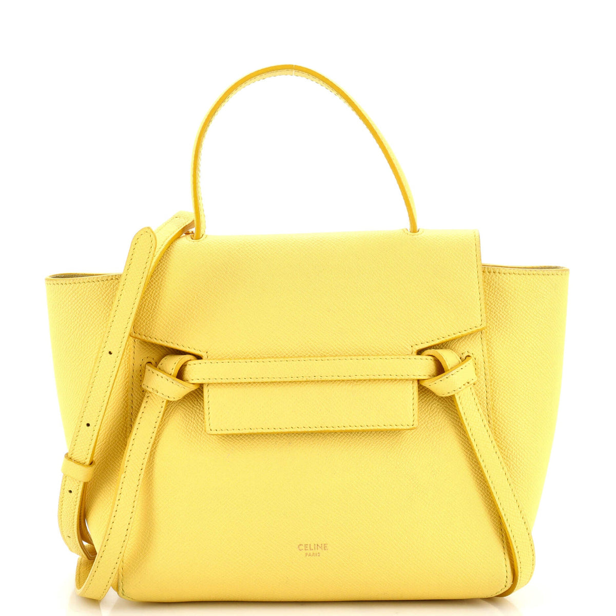 Celine CELINE Belt Bag Textured Leather Nano